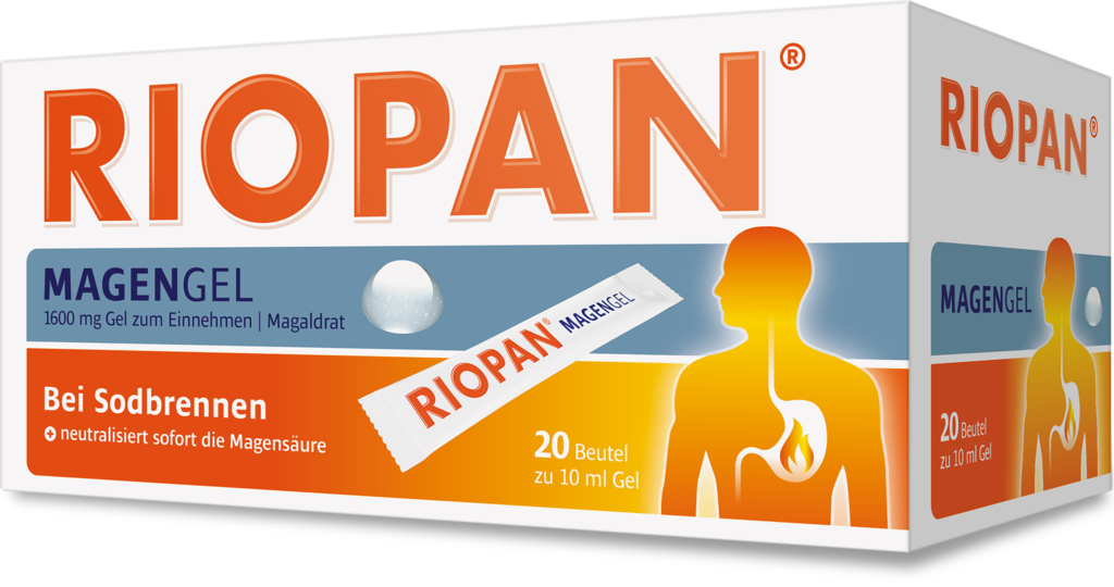 RIOPAN MAGENGEL 1600mg Gel zum Einnahmen 20 Beutel zu 10 ml Gel